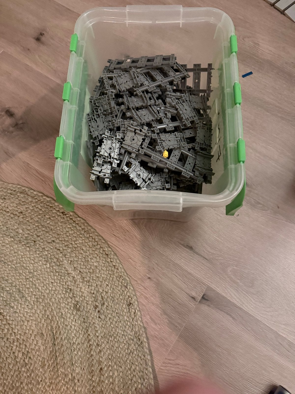Grote partij Lego treinrails (inclusief doos)