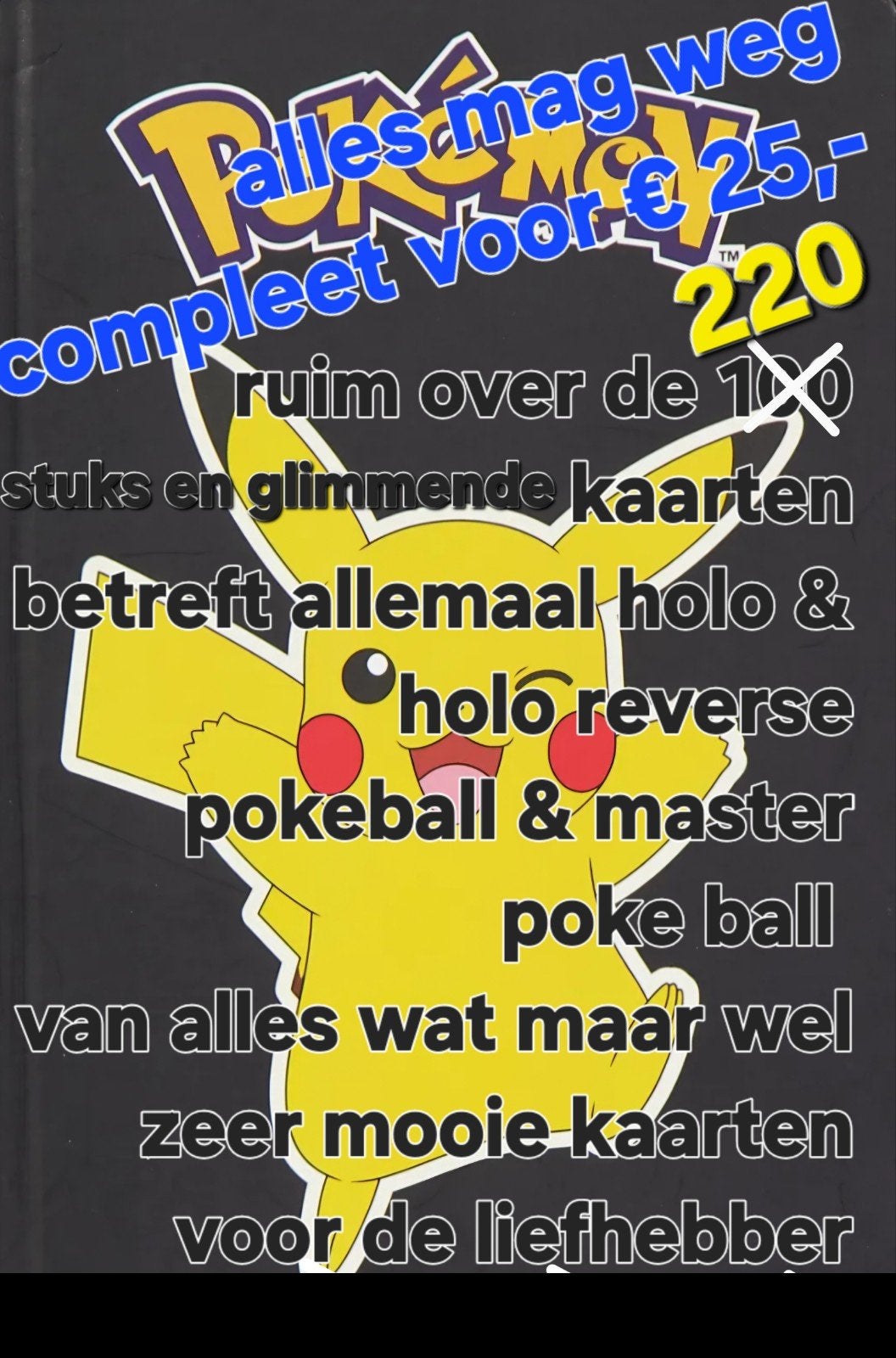 Pokémon kaarten, Ophalen of Verzenden, Zo goed als nieuw, Meerdere kaarten, Foil