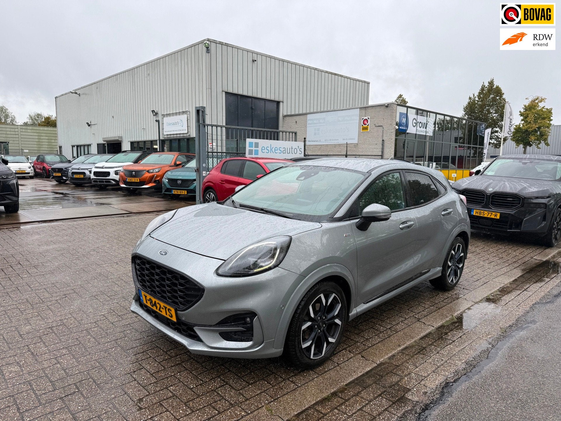 Ford Puma 1.0 EcoBoost Hybrid ST-Line Automaat, Navi, Camera, 125 pk, 665 kg, Bedrijf, Grijs