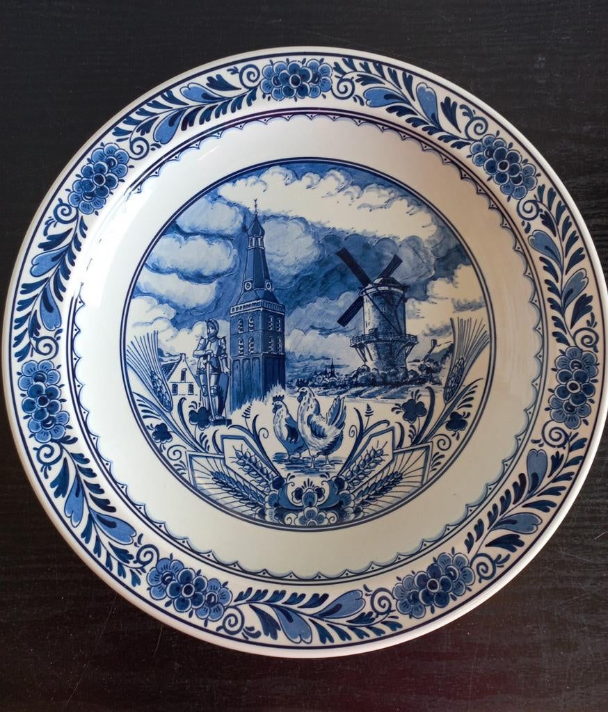 Delfts Blauw sierbord Royal Goedewagen, Antiek en Kunst, Ophalen of Verzenden