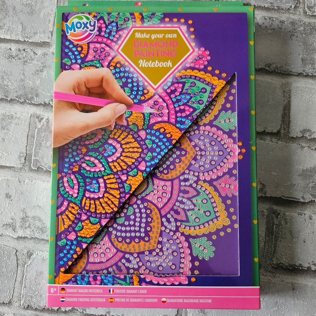 Diamond painting Notitieboekje mandala paars Zelf maken DIY