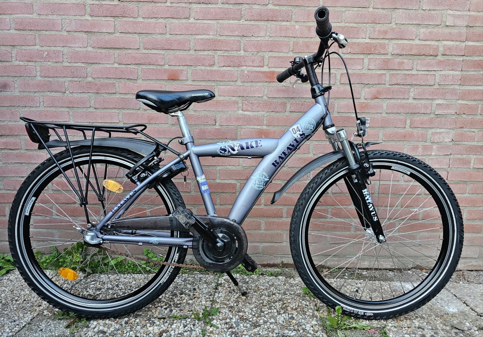 Batavus Snake, 24 inch,Jongensfiets, Ophalen, Terugtraprem, Versnellingen, Batavus Snake fiets