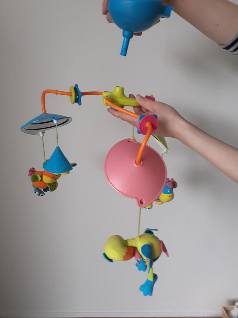 Muziekmobiel voor boven de box gratis onderdelen., Ophalen, Gebruikt, Mobiel