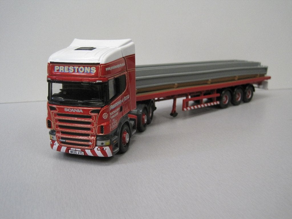 SCANIA R Topline Flatbed Trailer & Load Prestons of Potto, Ophalen of Verzenden, Zo goed als nieuw, Bus of Vrachtwagen, Corgi