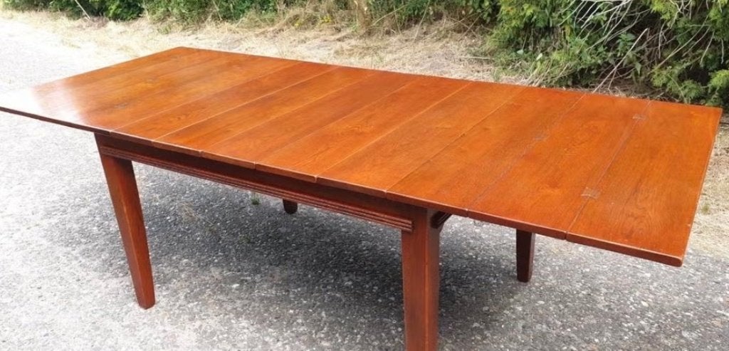 Schuitema eetkamertafel, Ophalen