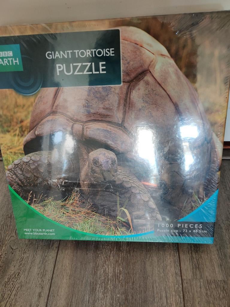 BBC Earth Giant Tortoise Puzzel - 1000 stukjes, Hobby en Vrije tijd, Denksport en Puzzels, Ophalen, 500 t/m 1500 stukjes, Nieuw