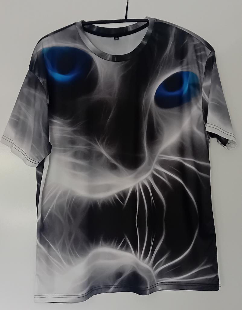 Shirt,nieuw,2XL,kat,plussize,poes,zwart,big & tall,poesje, Kleding | Heren, Grote Maten, Verzenden, Nieuw, Zwart, Shirt