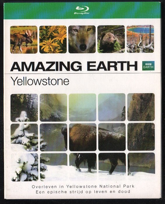 BBC Earth Amazing Earth: Yellowstone, SLIPCOVER. Blu-ray., Documentaire, Engels, Nederlands, Documentaire en Educatief