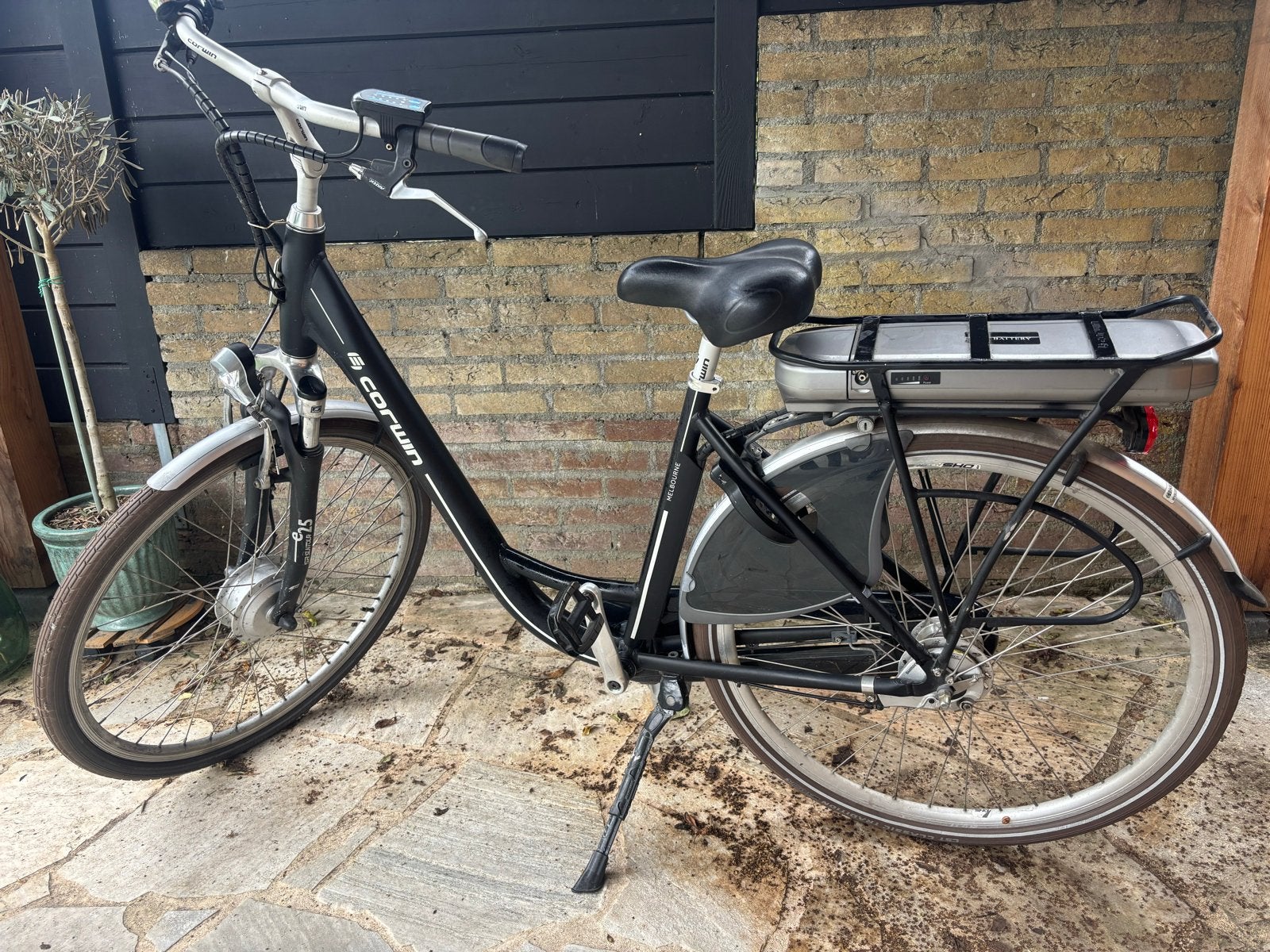 Corwin elektrische fiets, Gebruikt, 51 tot 55 cm, 30 tot 50 km per accu, Ophalen