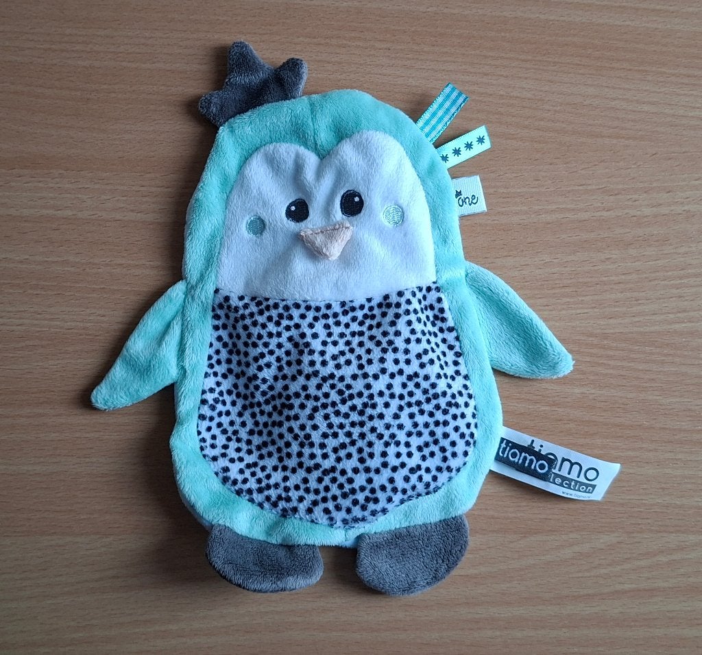 Knuffeldoekje, Knuffel van Tiamo Collection, Groene Uil, Ophalen of Verzenden, Zo goed als nieuw, Tiamo, Knuffeldoekje