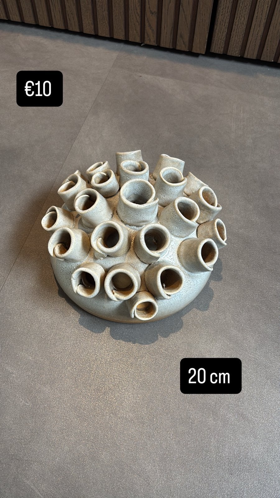 BePureHome keramieken Coral vaas – 20 cm, Ophalen of Verzenden