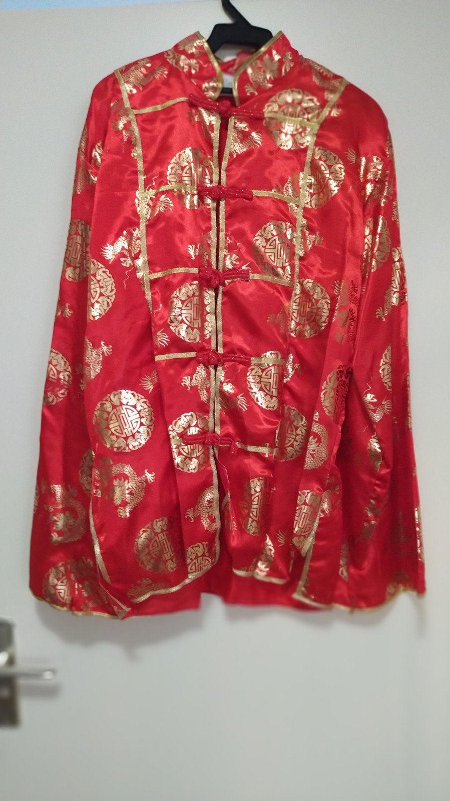 Chinees pak rood met goud, Maat 38/40 (M), Carnaval, Ophalen of Verzenden, Zo goed als nieuw