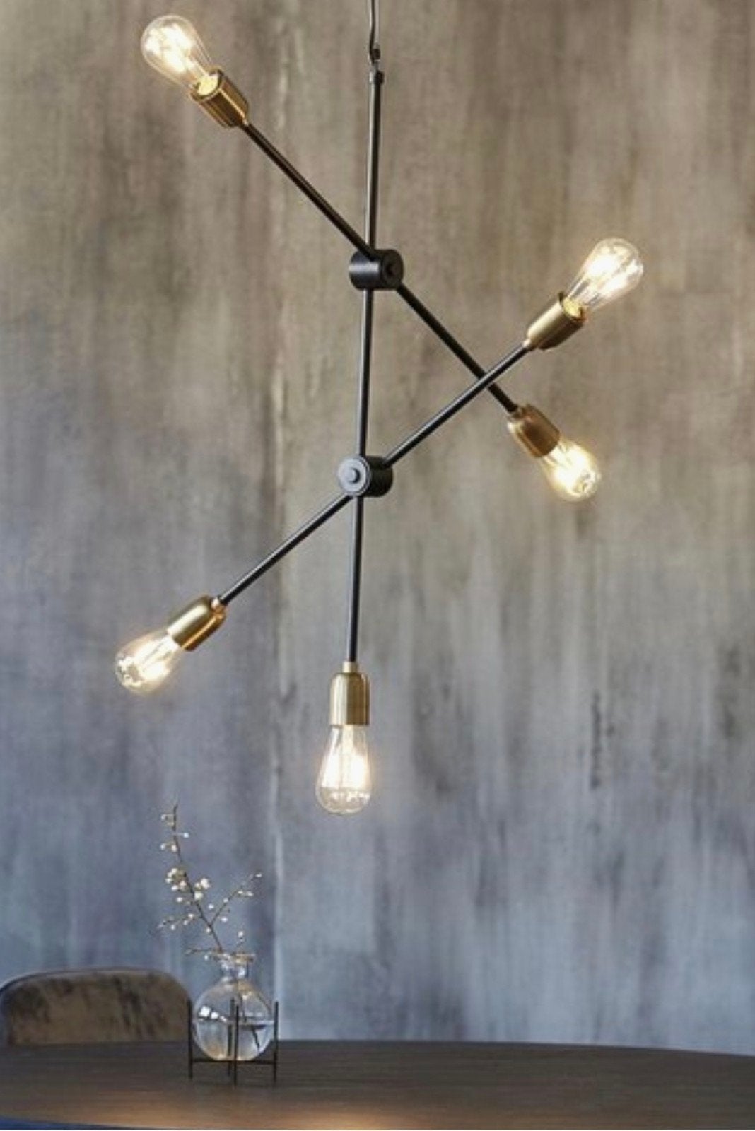 House Doctor Molecular hanglamp - 5 lichtpunten, Ophalen of Verzenden, Gebruikt, Metaal, E27 (groot)