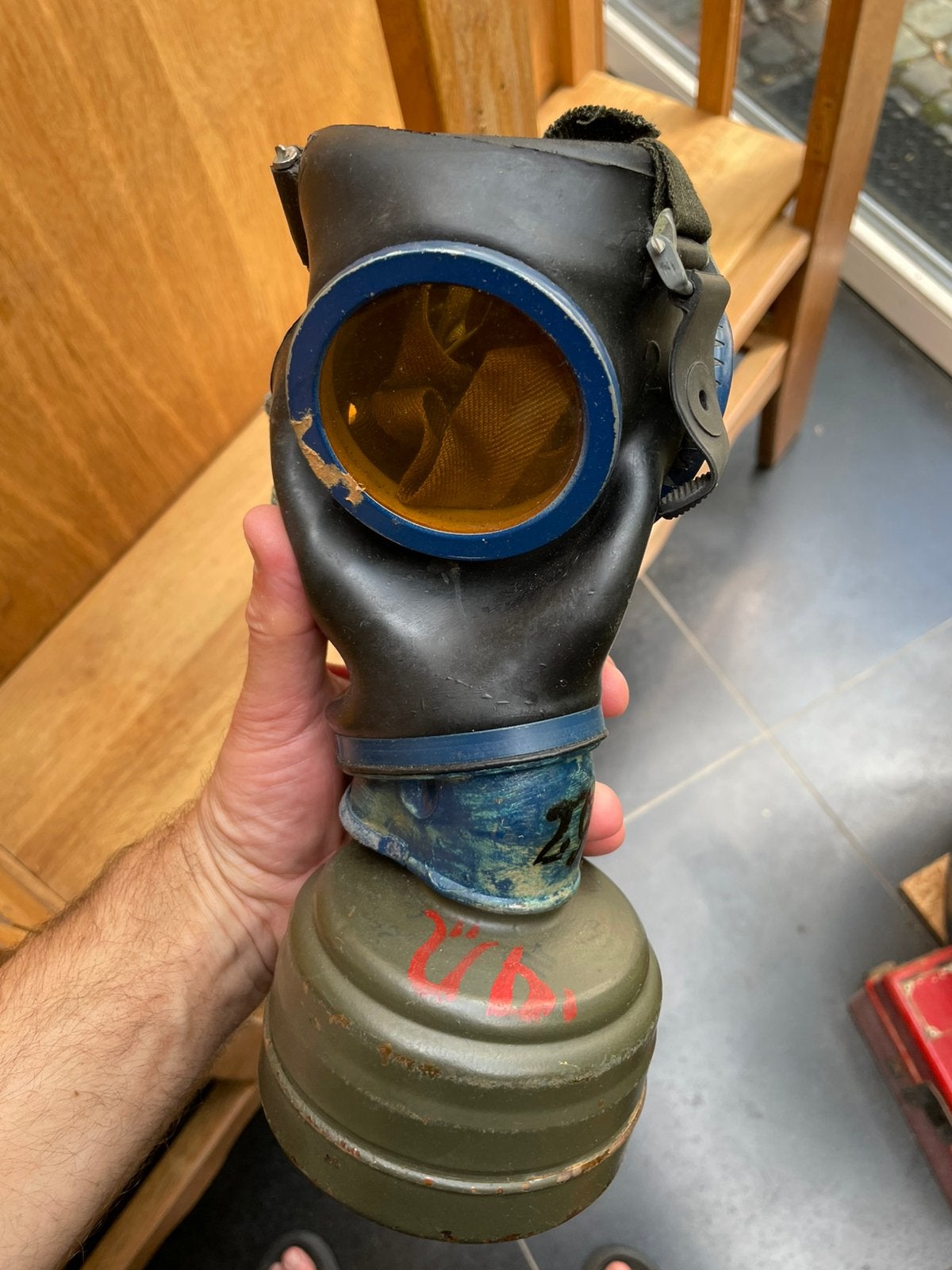 Top duits UB gasmasker 1944, Ophalen of Verzenden, Duitsland