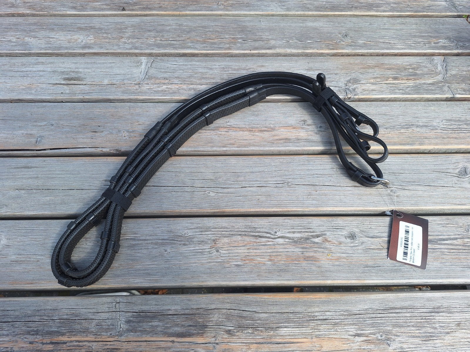Ongebruikte zwarte teugels voor D/E-pony of paard, Ophalen of Verzenden, Nieuw