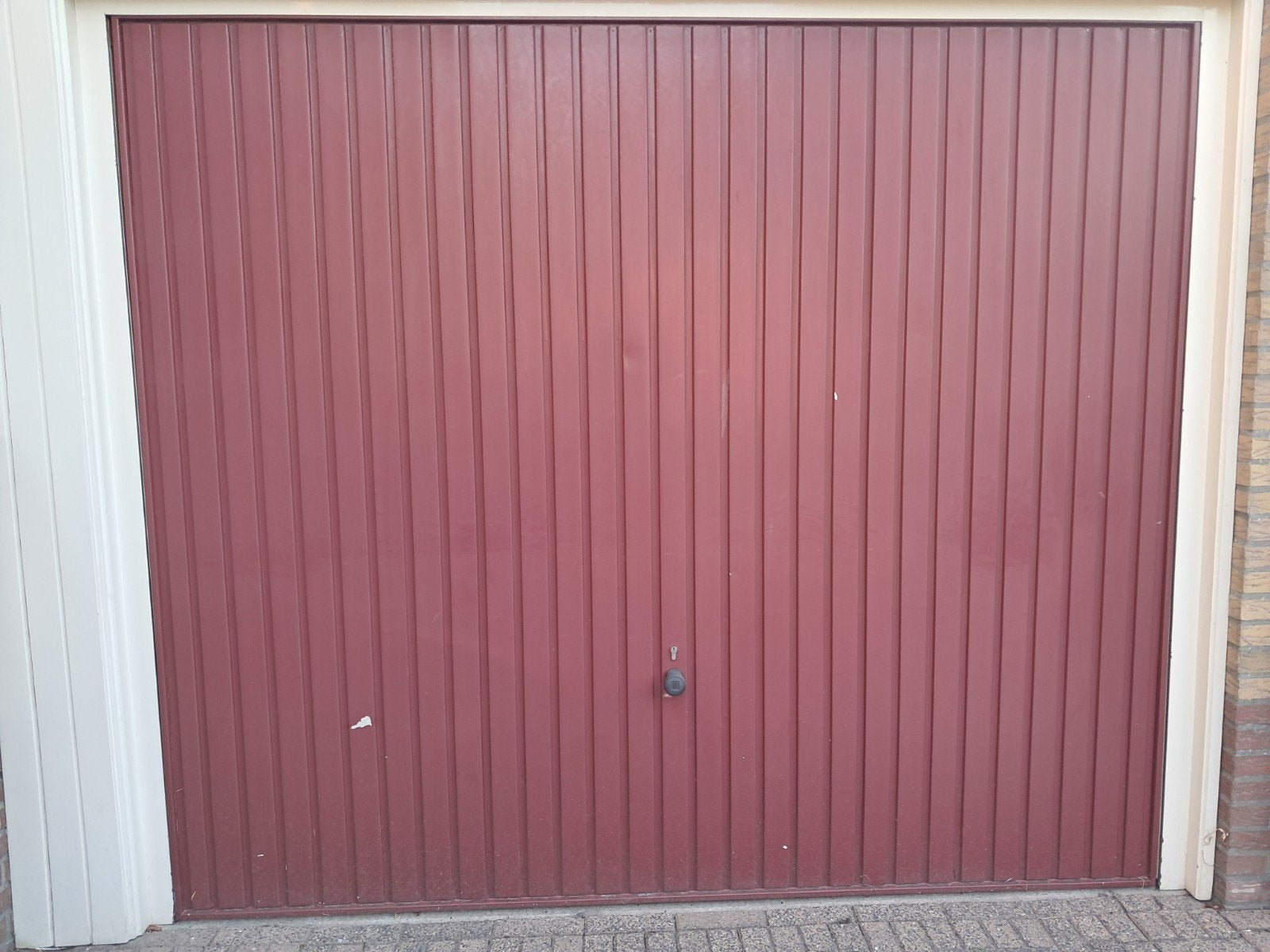 Garagedeur met Einhell electrische  garagedeuropener, Ophalen, Gebruikt, 120 cm of meer, Garagedeur