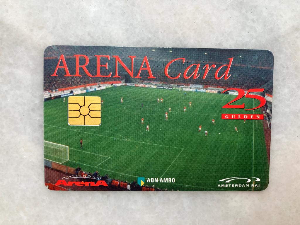 Arena Card 25 Gulden  - Amsterdam Arena, Ophalen of Verzenden, Gebruikt, Ajax, Overige typen