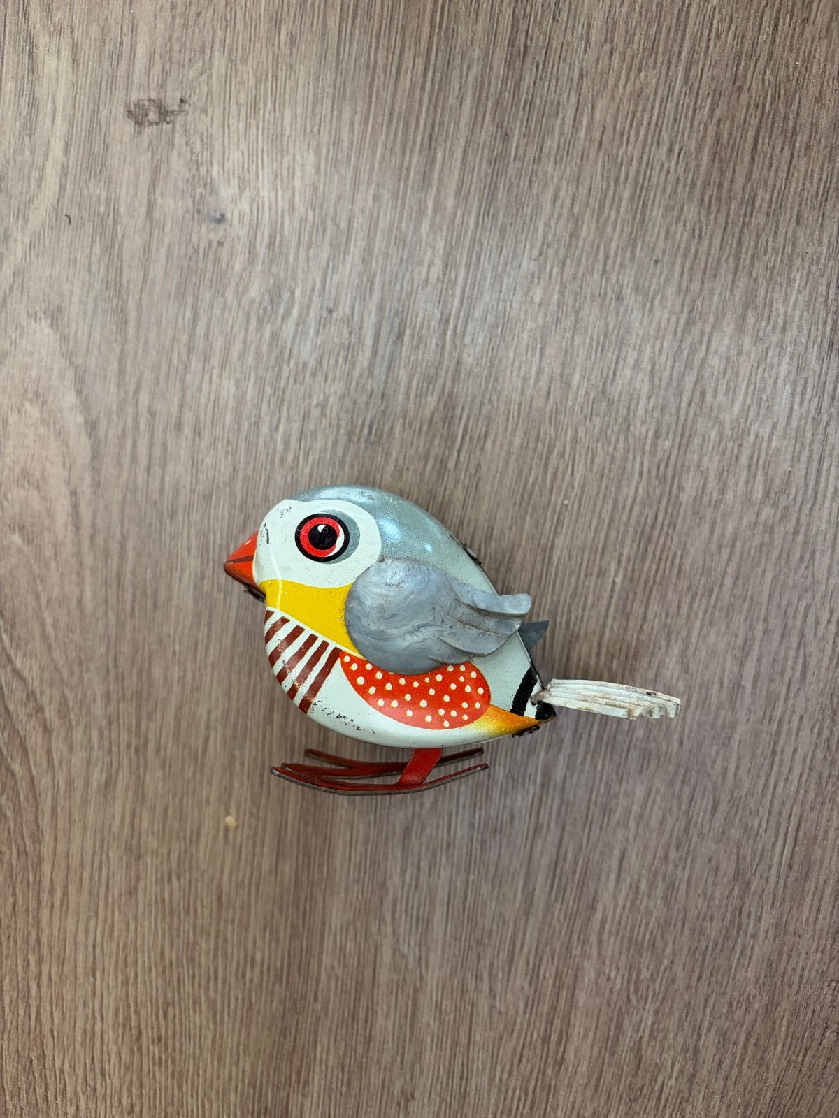 Vintage blikken vogel speelgoed - Made in Western Germany, Ophalen of Verzenden