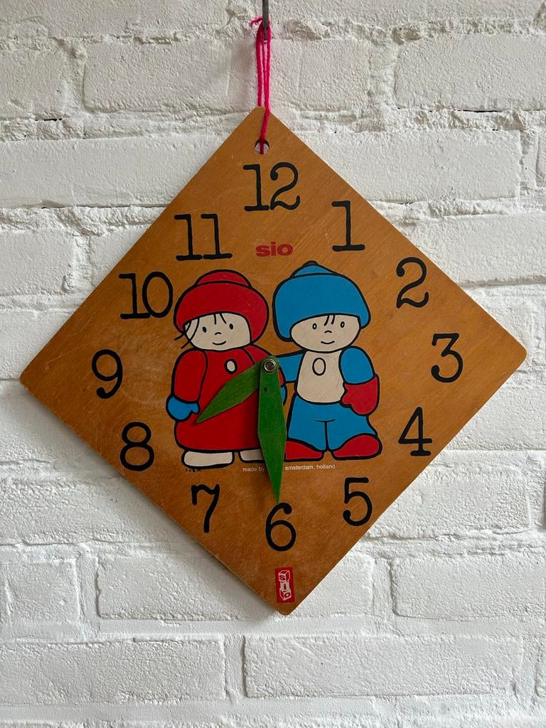 SIO houten leerklok, Ophalen of Verzenden