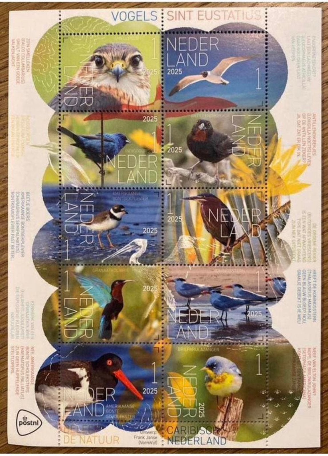 Postzegels pf. Sint Eustatius. Vogels, Ophalen of Verzenden, Na 1940, Postfris