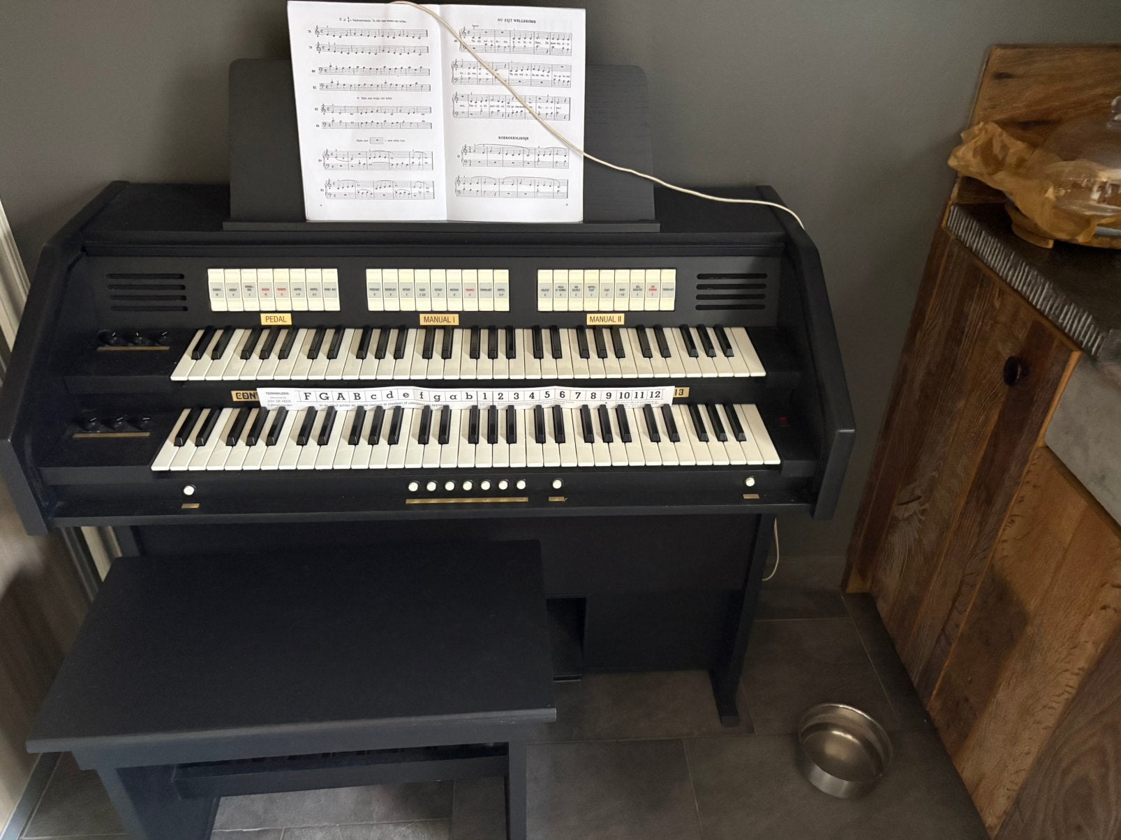 Content orgel, Ophalen, Zo goed als nieuw, 2 klavieren, Orgel