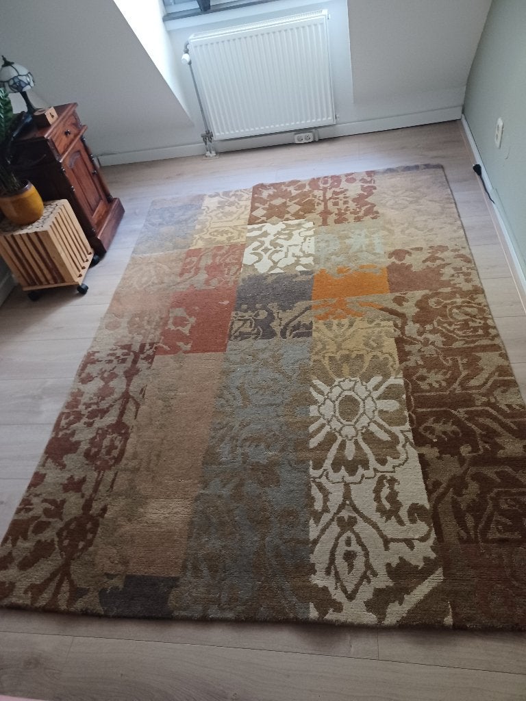 Handgeknoopt wollen vloerkleed, Ophalen, 150 tot 200 cm, 200 cm of meer, Zo goed als nieuw