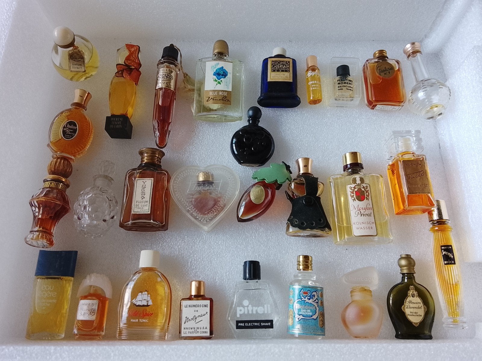 vintage miniatuur parfum flesjes lot!, Ophalen of Verzenden, Zo goed als nieuw, Miniatuur