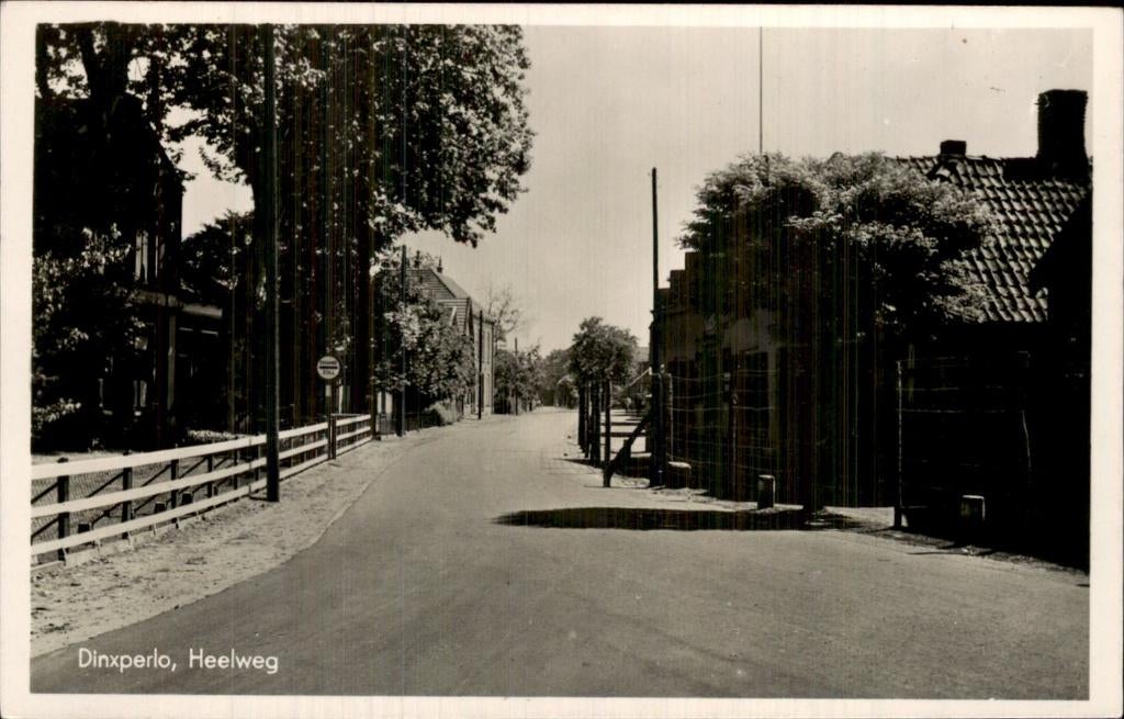 Dinxperlo - Heelweg - straatzicht, Ophalen of Verzenden, 1920 tot 1940, Ongelopen, Gelderland