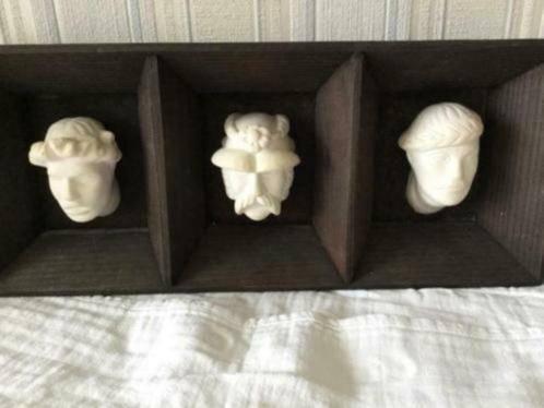 kunstwerk gipsbeelden sculptuur gipsen beeldjes, Ophalen, Nieuw, Wandsculptuur