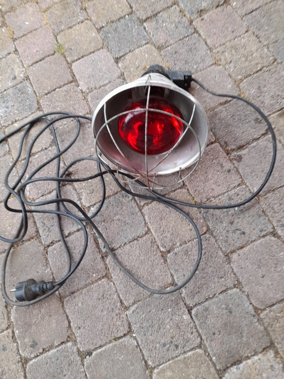 Warmte lamp, Ophalen
