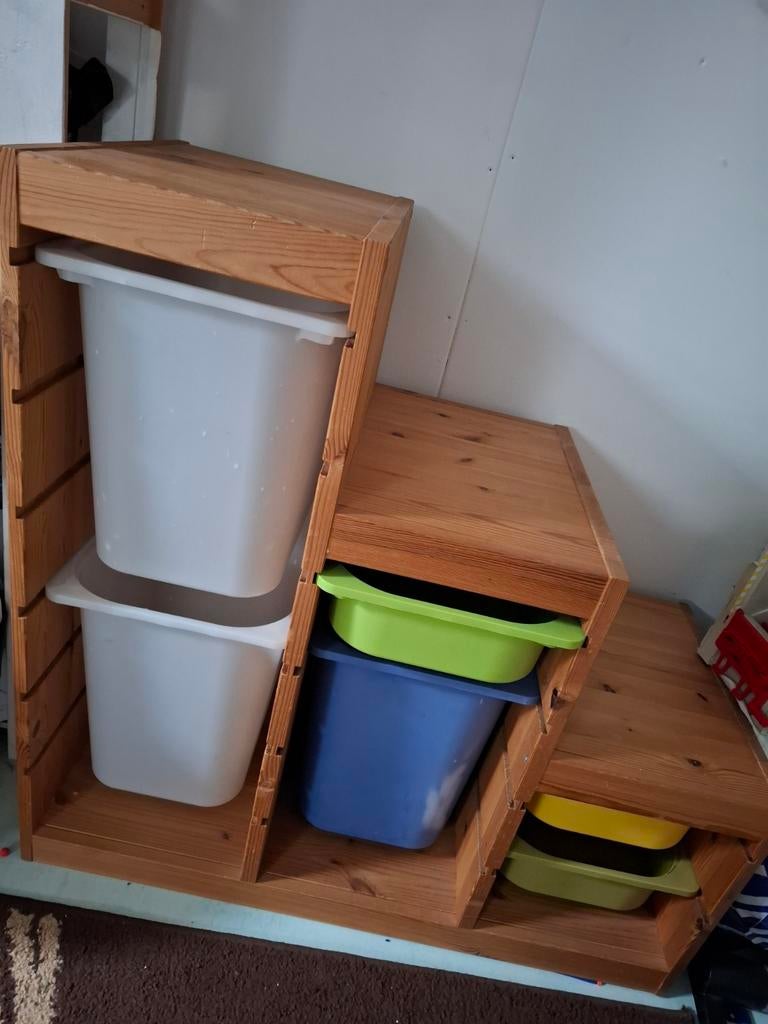 Ikea houten opbergrek met bakken ., Kinderen en Baby's, Kinderkamer | Commodes en Kasten, Ophalen, Minder dan 75 cm, 105 cm of meer