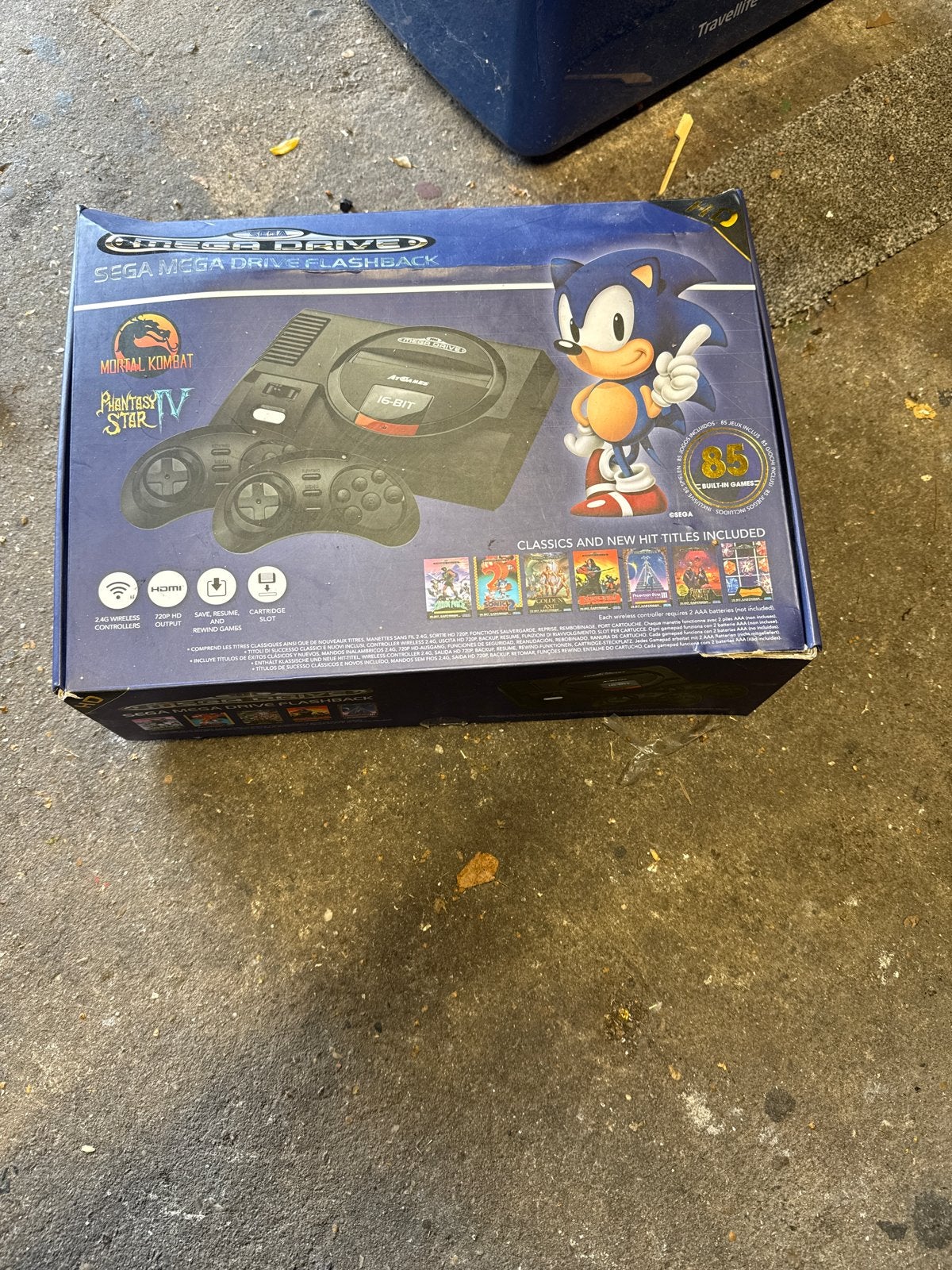 Sega Mega Drive Flashback Console met 85 ingebouwde games, Spelcomputers en Games, Met games, Mega Drive, Met 2 controllers, Nieuw