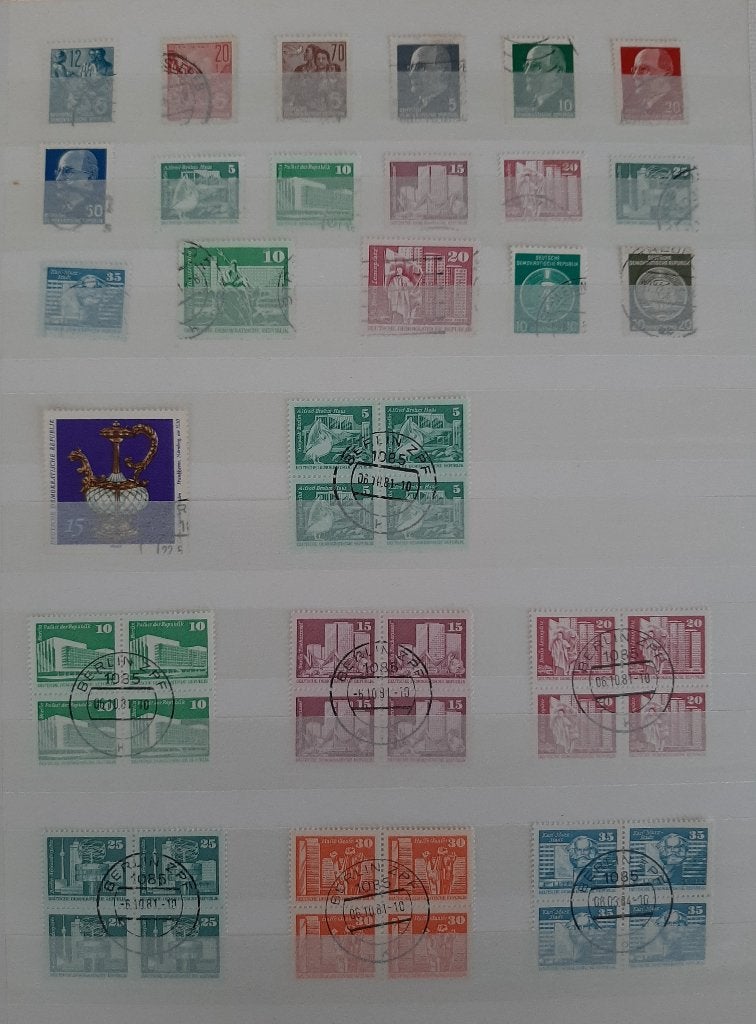 1 Kaart Oude Klassieke Postzegels Duitsland DDR Nr. 5 Gest, Ophalen, DDR, Gestempeld