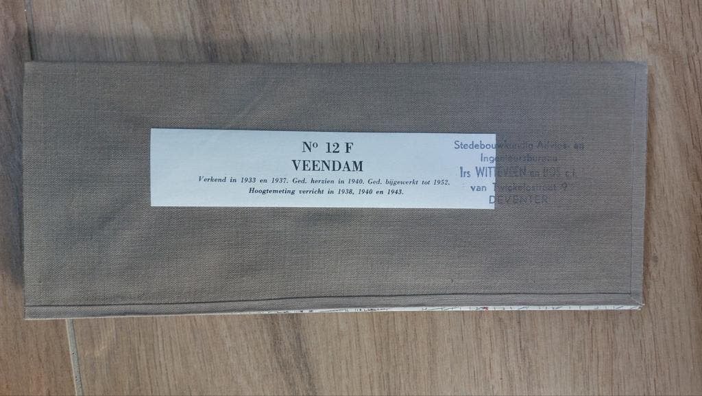 11F Veendam Muntendam Nieuwe Pekela Stafkaart uit 1954, Boeken, Topografische Dienst Nederland, Ophalen of Verzenden, 1800 tot 2000