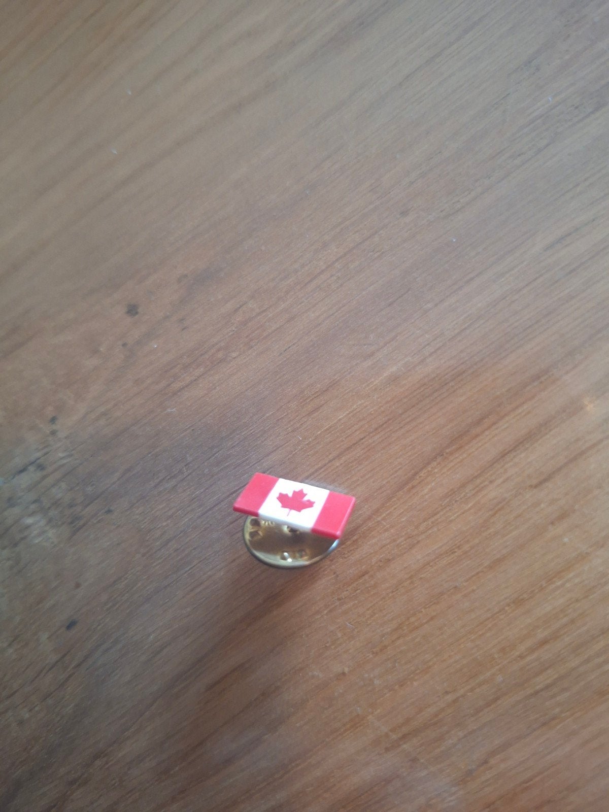Speldje pin button CANADA vlag rechthoekig, Ophalen of Verzenden, Gebruikt, Overige onderwerpen, Button