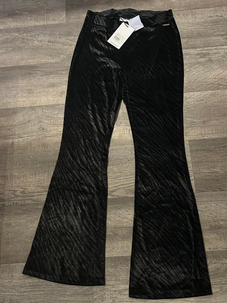 Colourful Rebel flared pants zebraprint, maat XL, Blauw, Maat 46/48 (XL) of groter, Nieuw, Ophalen of Verzenden