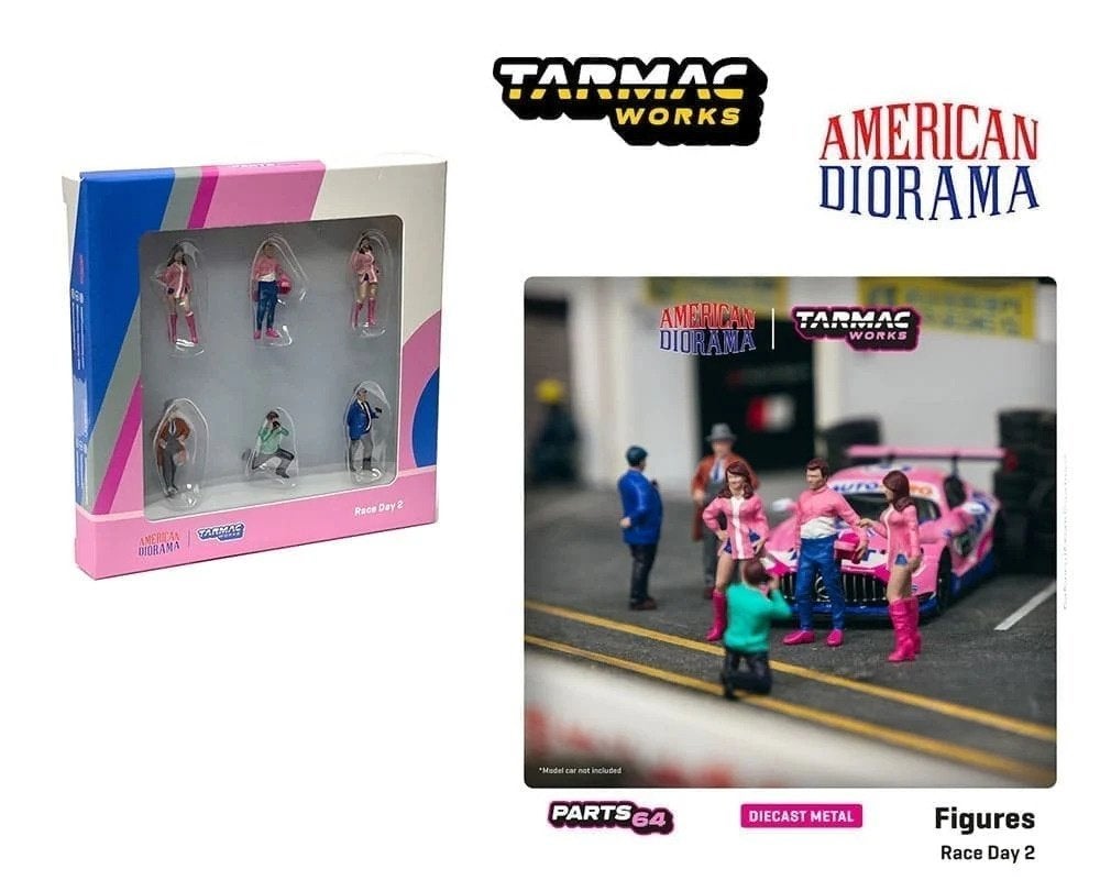 Figuurtjes poppetjes van Tarmac 1/64 Race Day 2, Ophalen of Verzenden, Nieuw, Overige typen