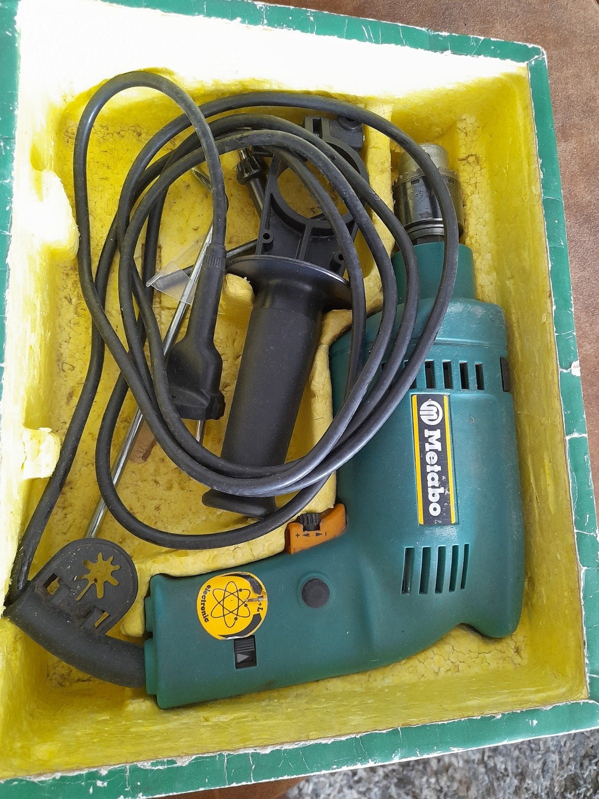 Metabo Dynamic Paul electronic R+L klopboormachine z.g.a.n., Boormachine, Gebruikt, Ophalen of Verzenden, Variabele snelheid