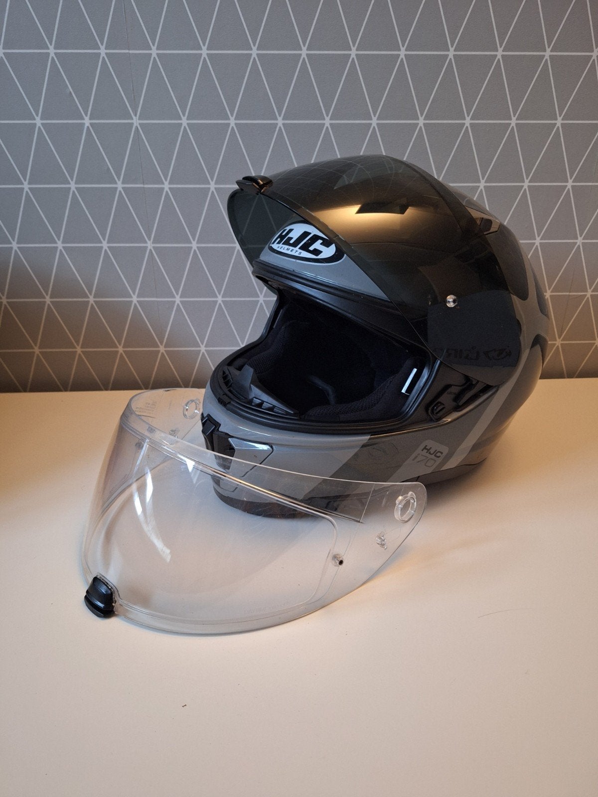 HJC i70 helm, Motoren, Ophalen, Integraalhelm, Tweedehands, XL
