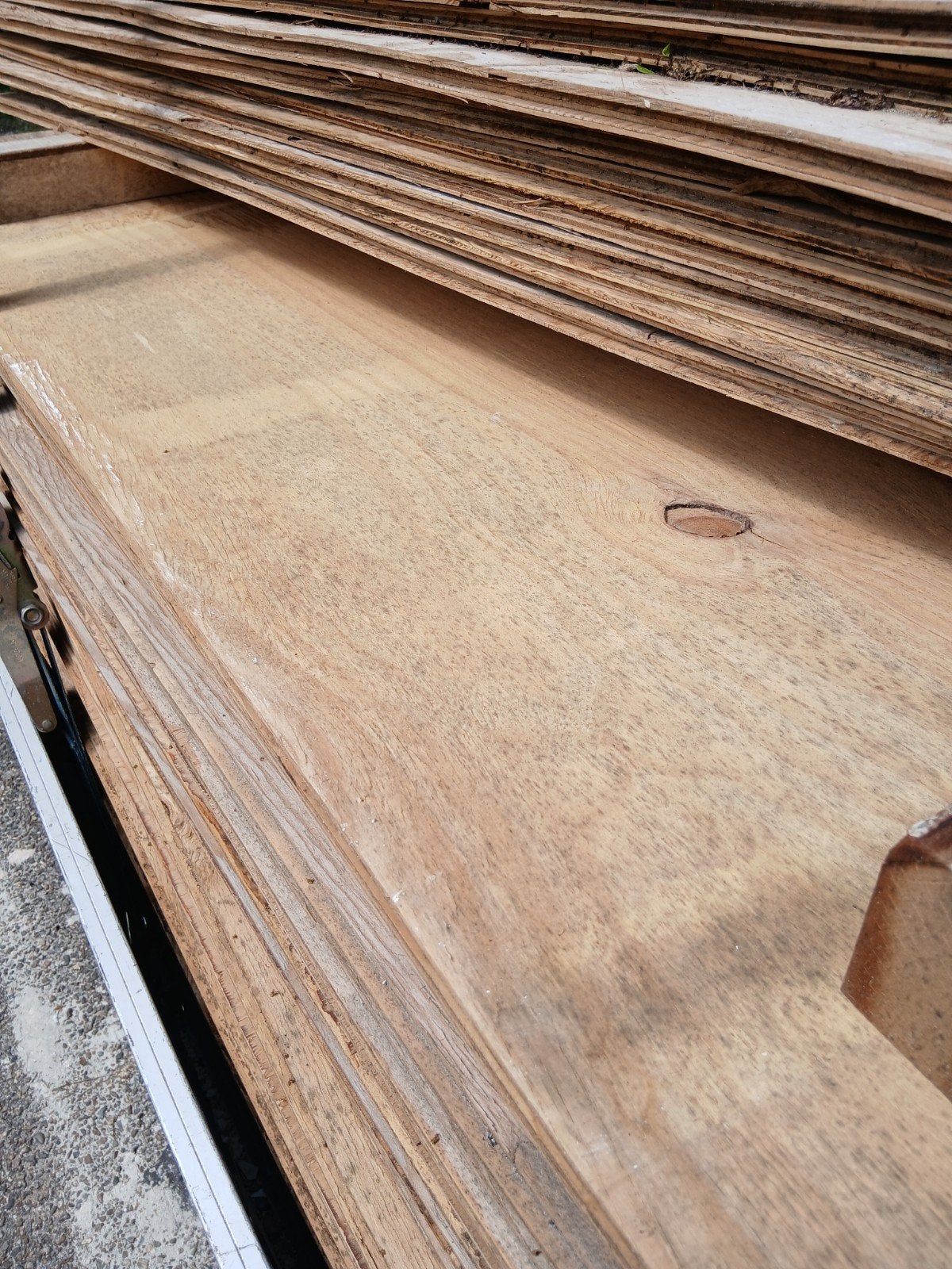 Grote partij underlayment platen 61x244 - gebruikt, Doe-het-zelf en Verbouw, Hout en Planken, Plank, Overige houtsoorten, 200 tot 250 cm
