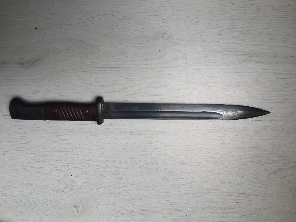 Mooie Duitse WOII Mauser bajonet, Ophalen of Verzenden, Landmacht, Duitsland, Mes of Dolk