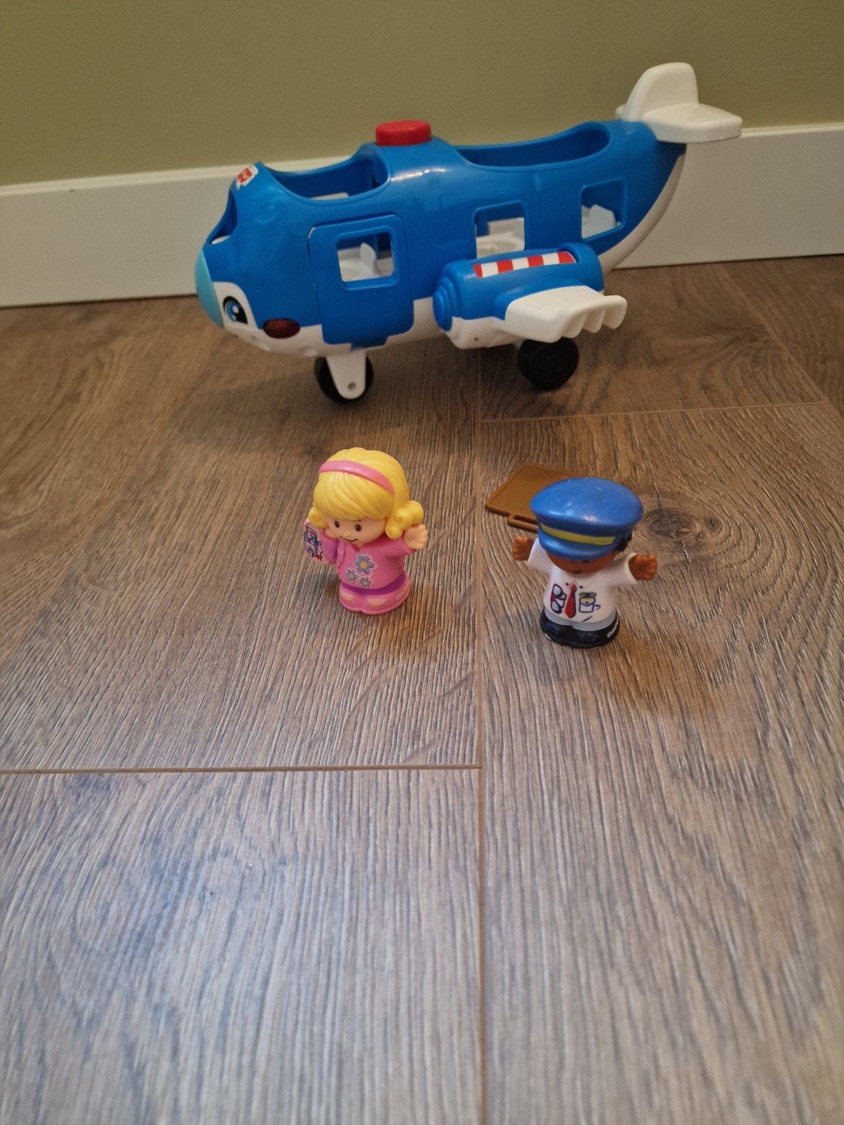 Fisher-Price Little People Vliegtuig met geluid en licht, Ophalen, Zo goed als nieuw