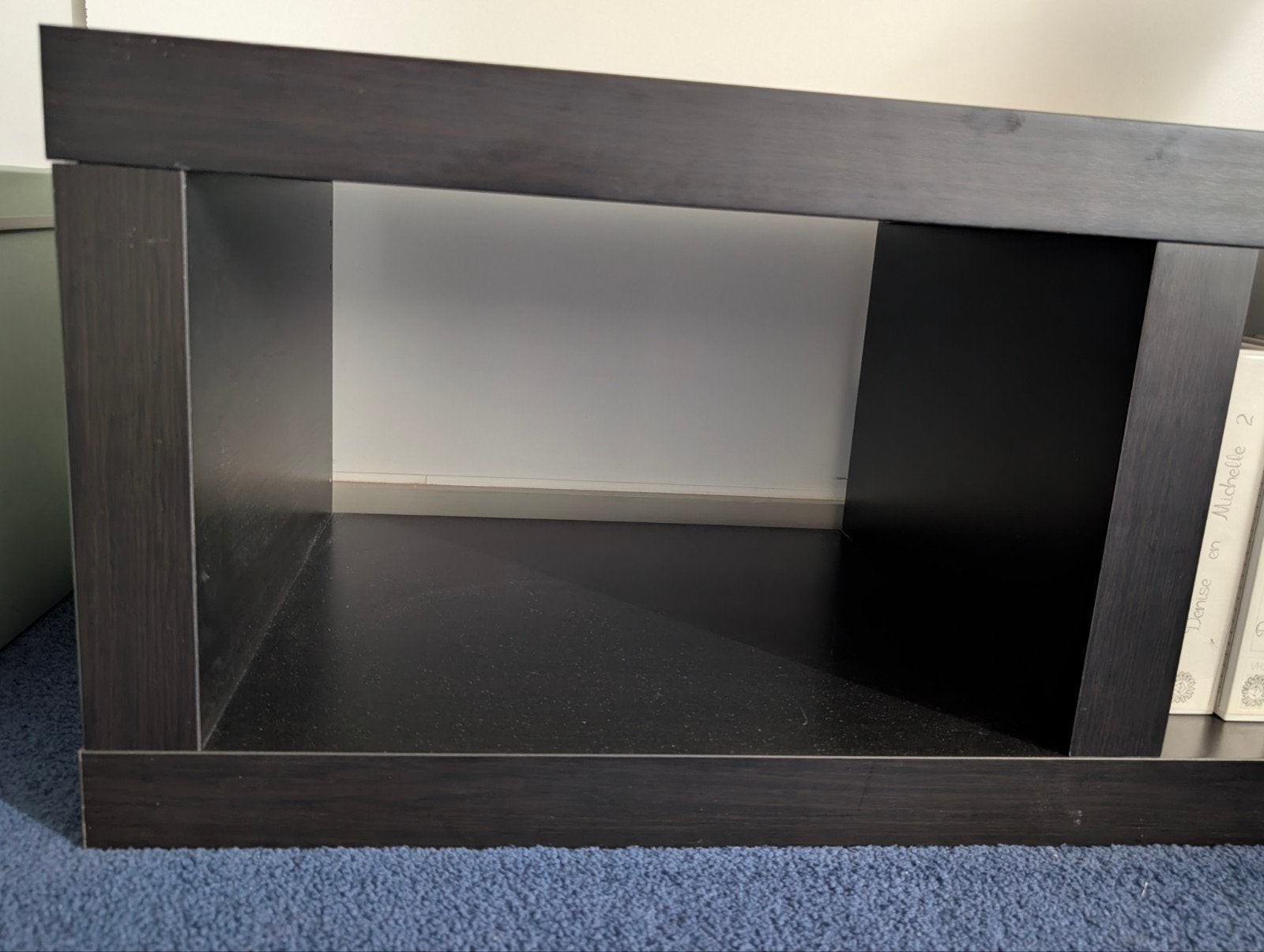 Ikea Kallax kast 190x35x38 cm - Zwartbruin, Huis en Inrichting, Ophalen, Zo goed als nieuw