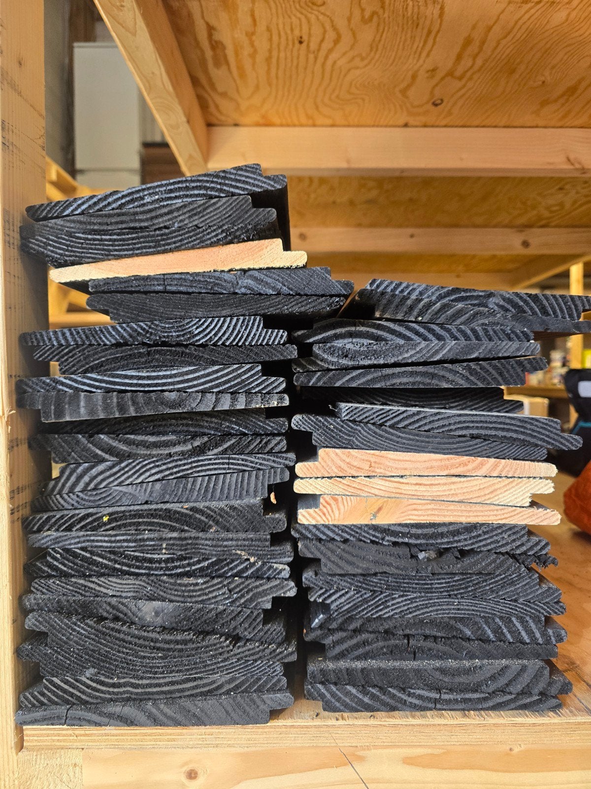 zweeds rabat zwart, Doe-het-zelf en Verbouw, Hout en Planken, Ophalen, Minder dan 25 mm, Plank, 300 cm of meer
