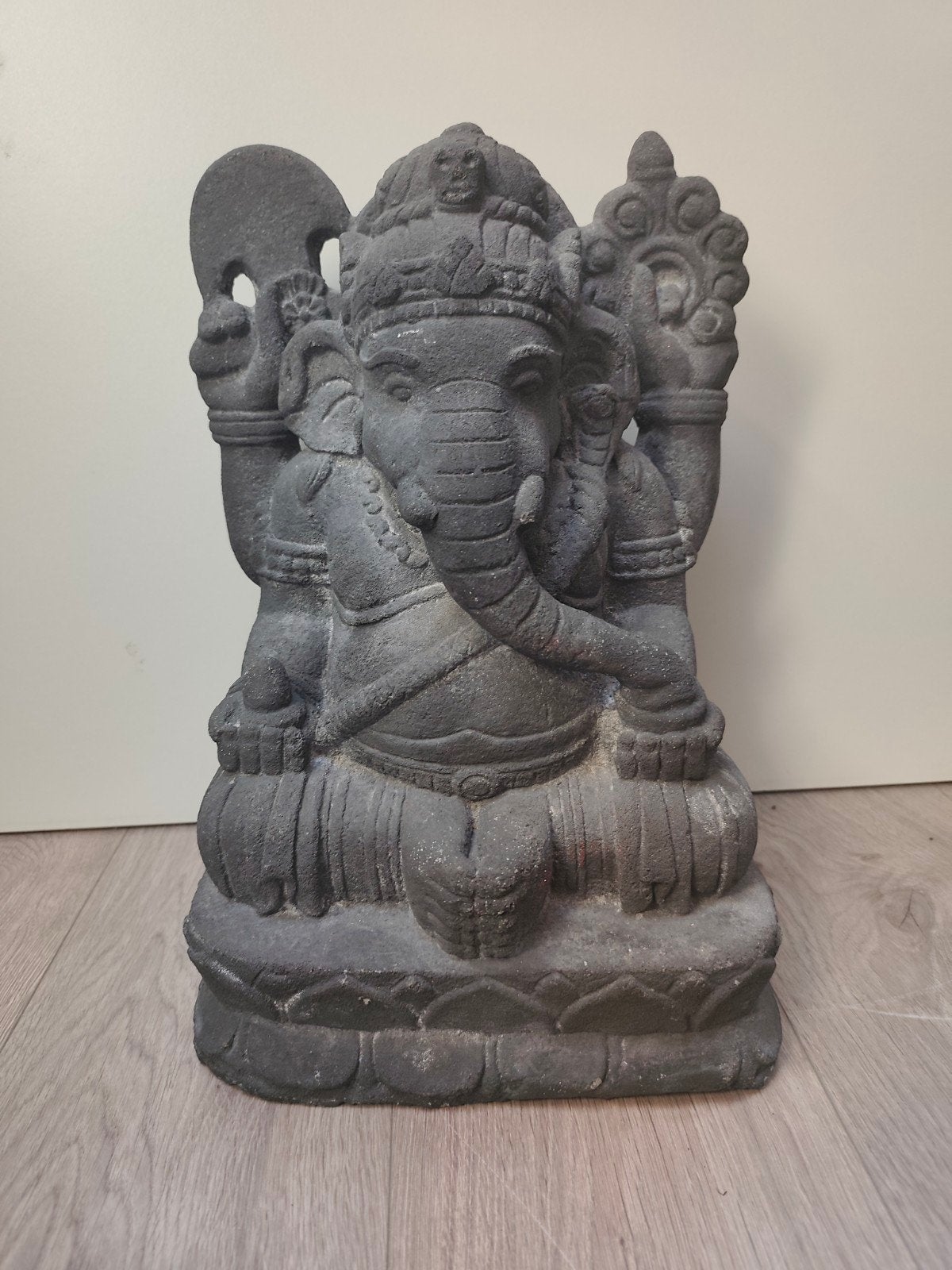 Stenen beeld van Ganesha, de olifantengod, Ophalen, 50 - 100 cm, Steen of Keramiek, Beeld