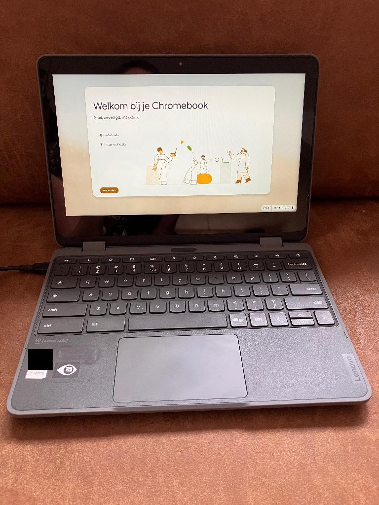 Lenovo 300 e Yoga Chromebook G4 met verzekering, Ophalen, Qwerty, Touchscreen, 32 GB of minder
