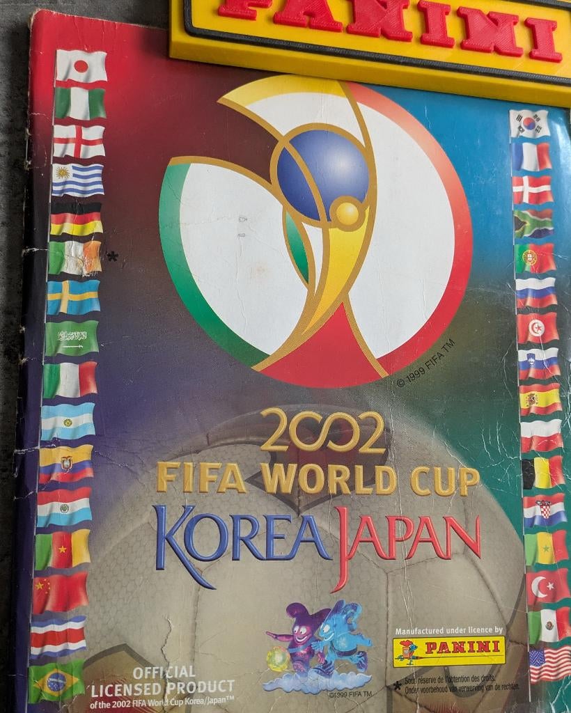 PANINI VOETBAL WORLD CUP KOREA/JAPAN 2002 VOLLEDIG, Verzenden, Zo goed als nieuw, Meerdere stickers