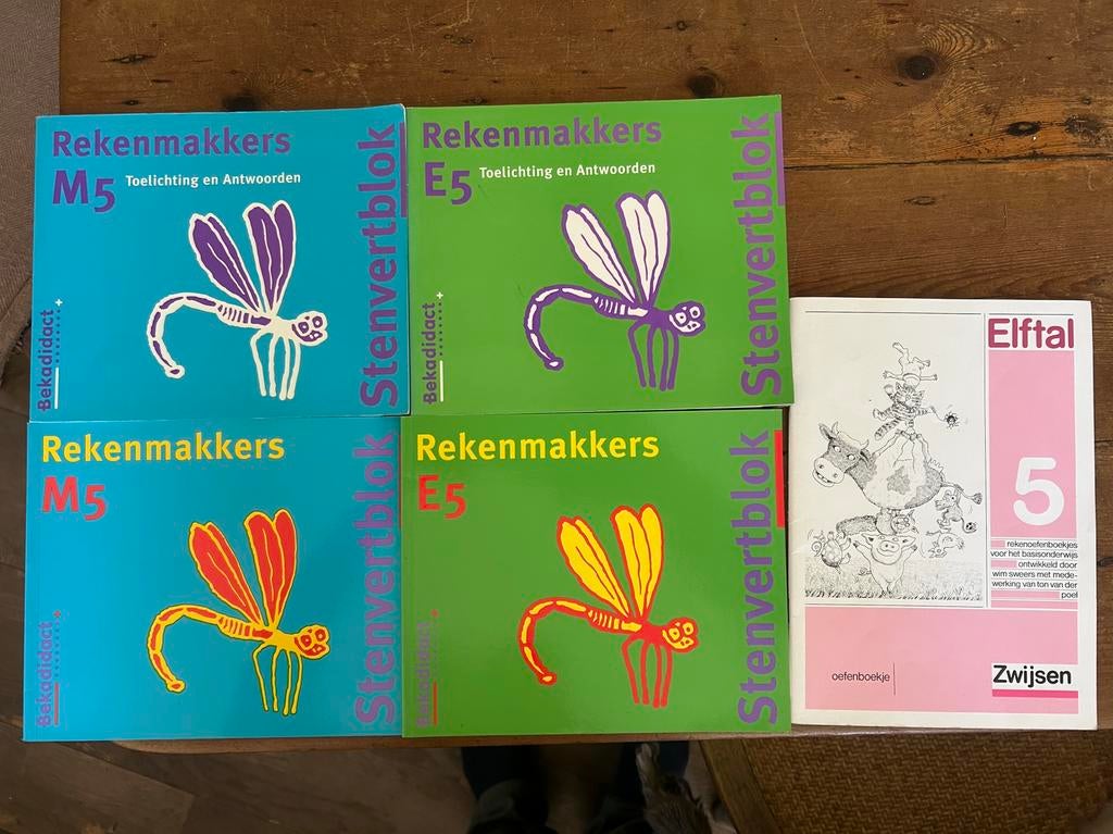 Rekenmakkers M5 en E5 plus antw. Zwijsen elftal 5, Ophalen of Verzenden, Zo goed als nieuw, Overige niveaus, Nederlands