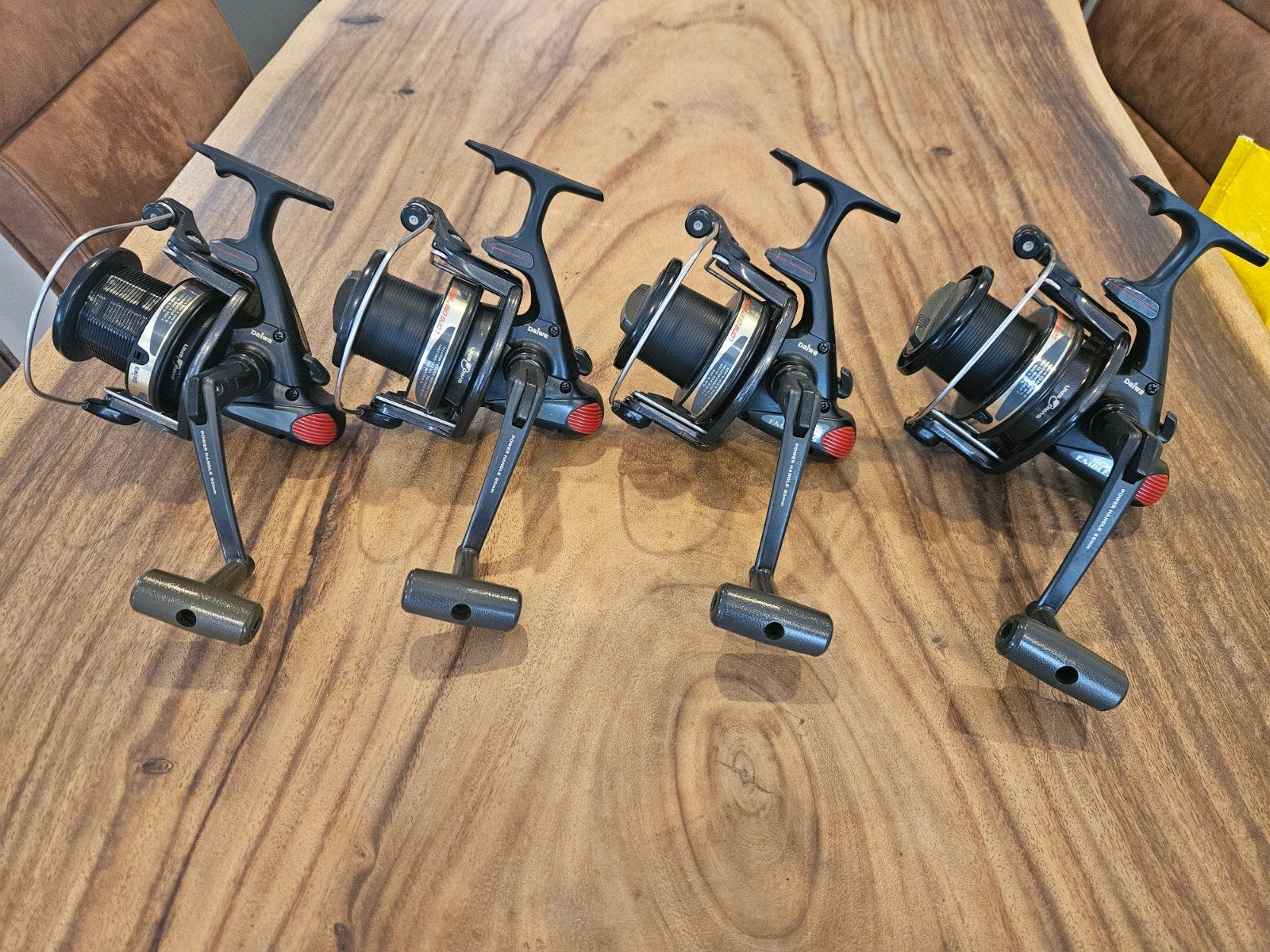 4 x daiwa emblem S5000H (baboon), Watersport en Boten, Ophalen, Gebruikt, Molen
