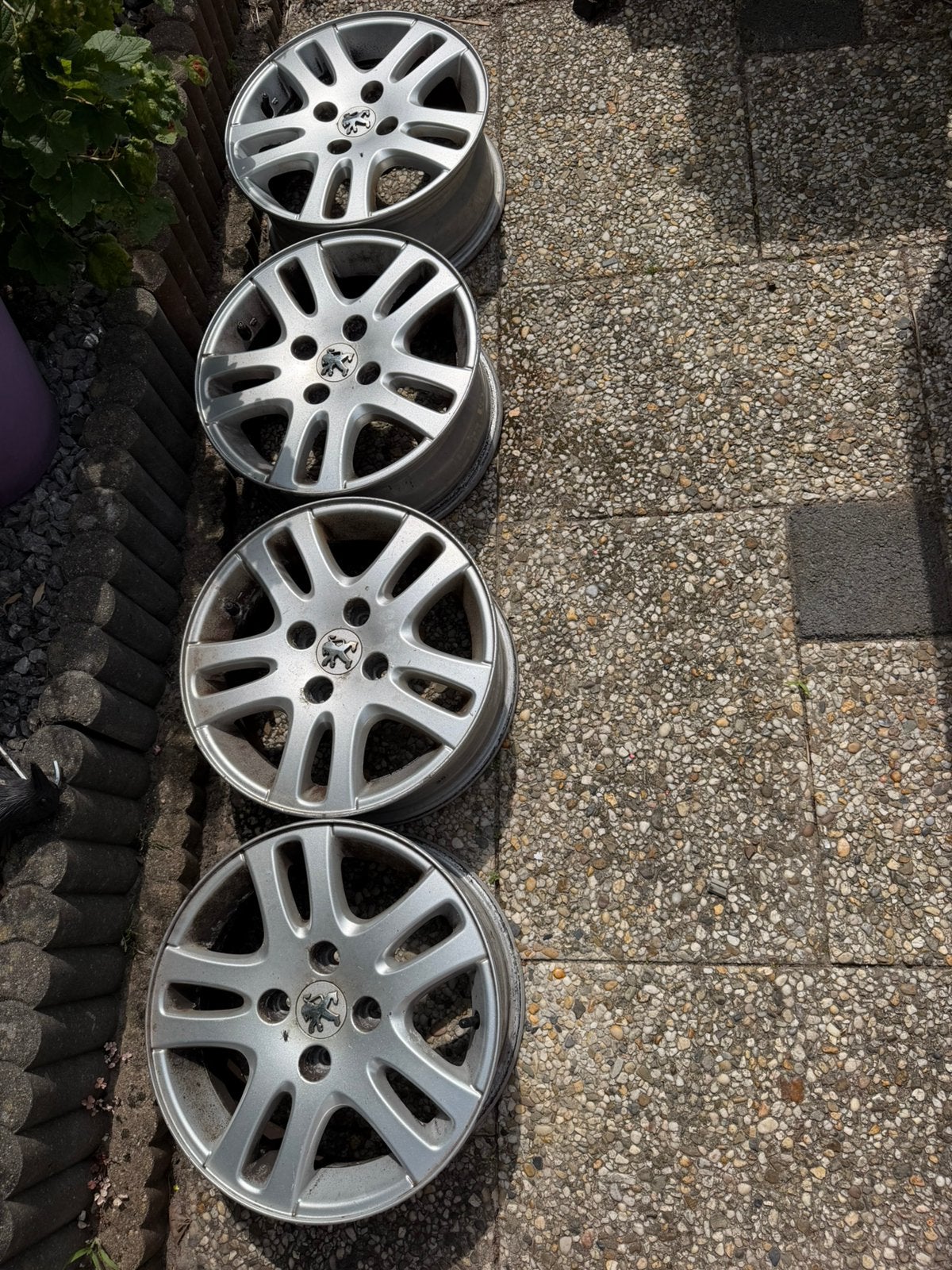 Lichtmetalen velgen peugeot 15” inch, Ophalen, Gebruikt